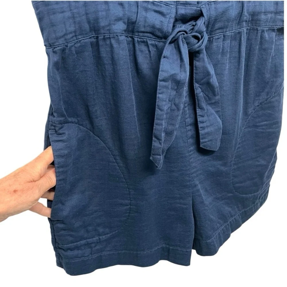 Patagonia Organic Cotton Gauze Stone Blue Casual Romper Playsuit Women’s Small - Picture 6 of 9